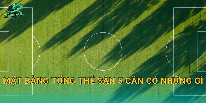 Mặt bằng tổng thể sân 5 cần có những gì