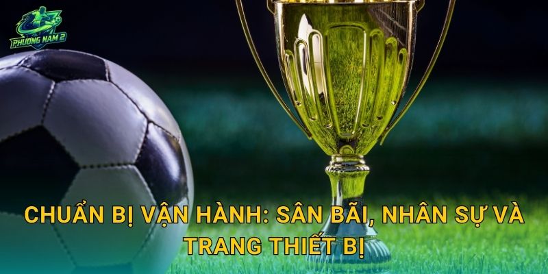 Chuẩn bị vận hành: sân bãi, nhân sự và trang thiết bị