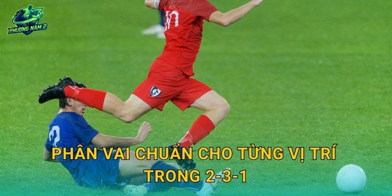 Phân vai chuẩn cho từng vị trí trong 2-3-1